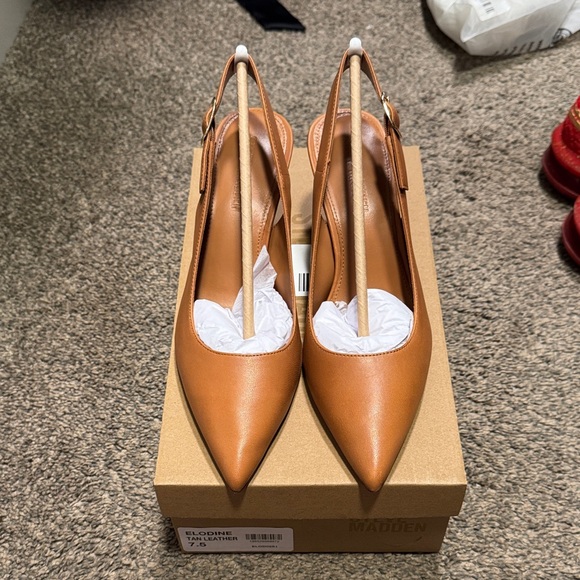 Steve Madden Elodine Tan Leather heels 7.5 - Picture 8 of 9